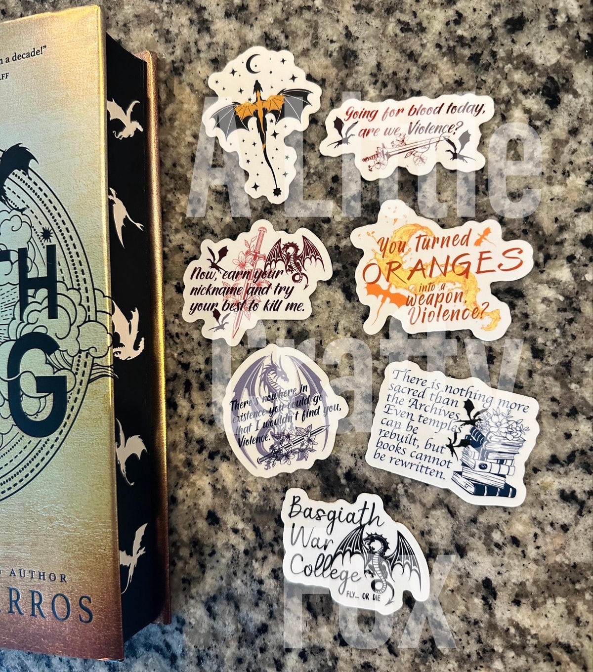 The Originals Fourth Wing Inspired Officially Licensed Matte Sticker Pack