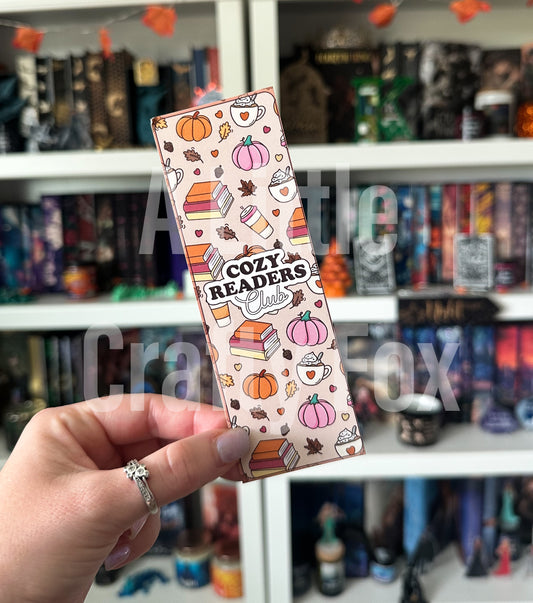Pumpkin Spice Cozy Readers Club Bookmark