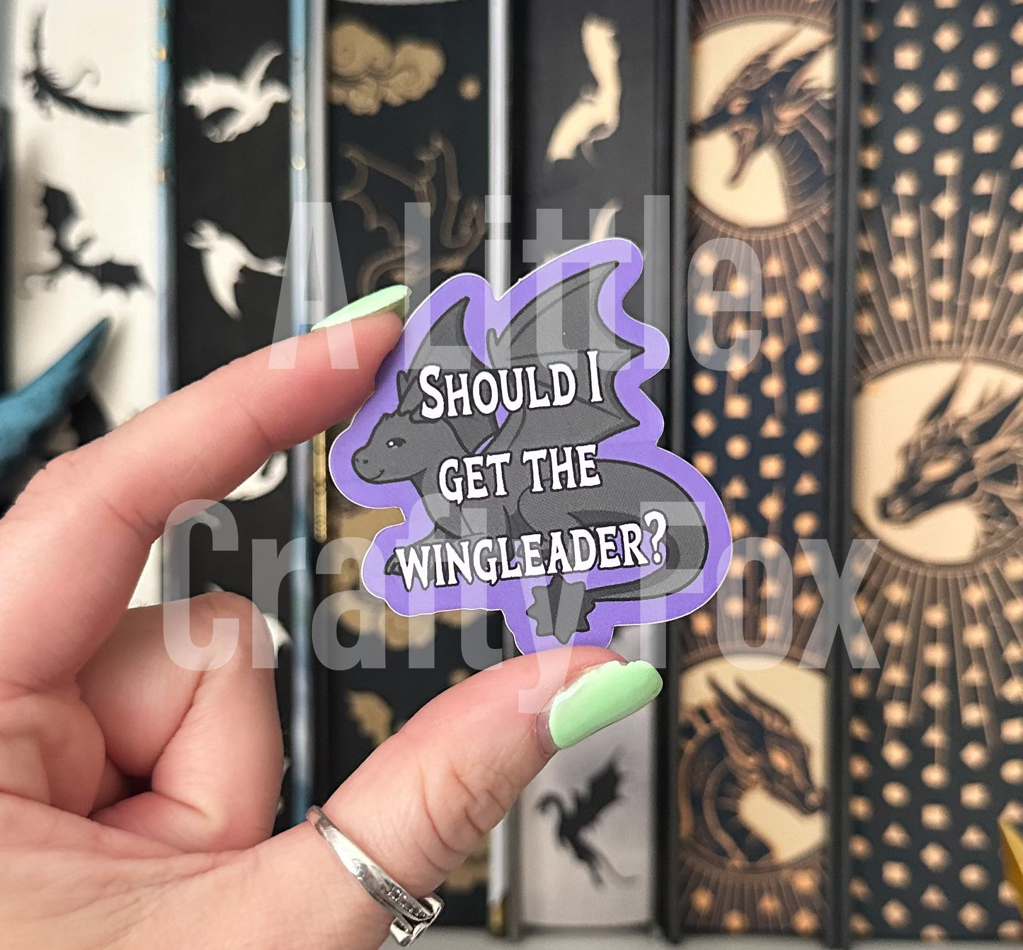 Should I Get the Wingleader Smirking Dragon Fourth Wing Inspired Officially Licensed Matte Sticker