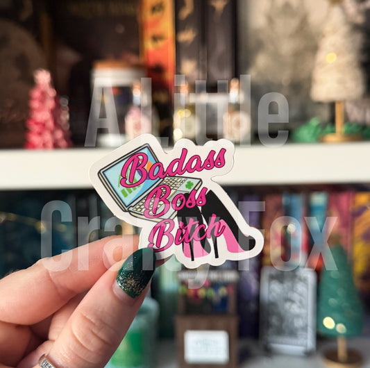 Badass Boss B*tch Matte Sticker