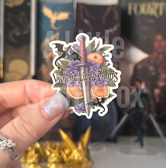 Violent Little Thing Fourth Wing Inspired Officially Licensed Matte Sticker