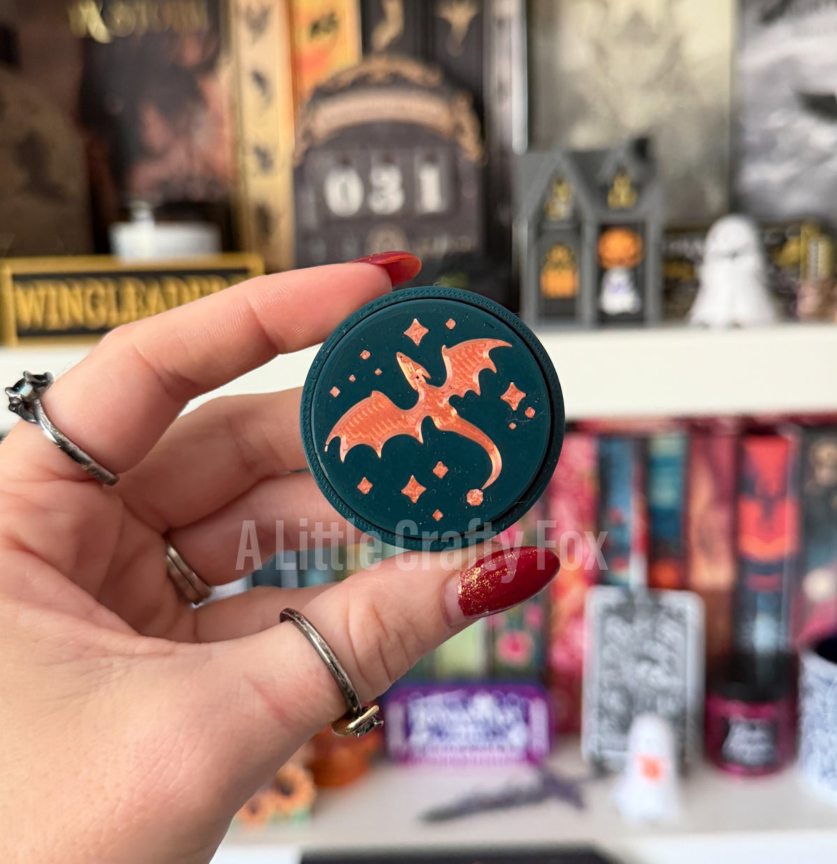 Starry Dragon Fidget Clicker Keychain