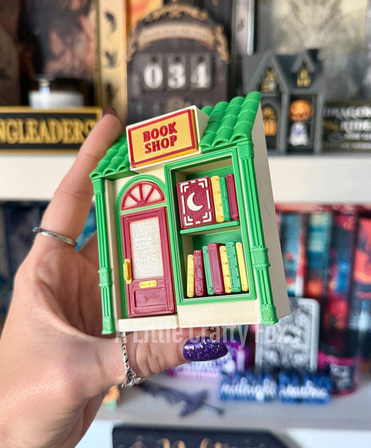 Winter Holiday Miniature Book Shop 3D Printed Fidget Clickers