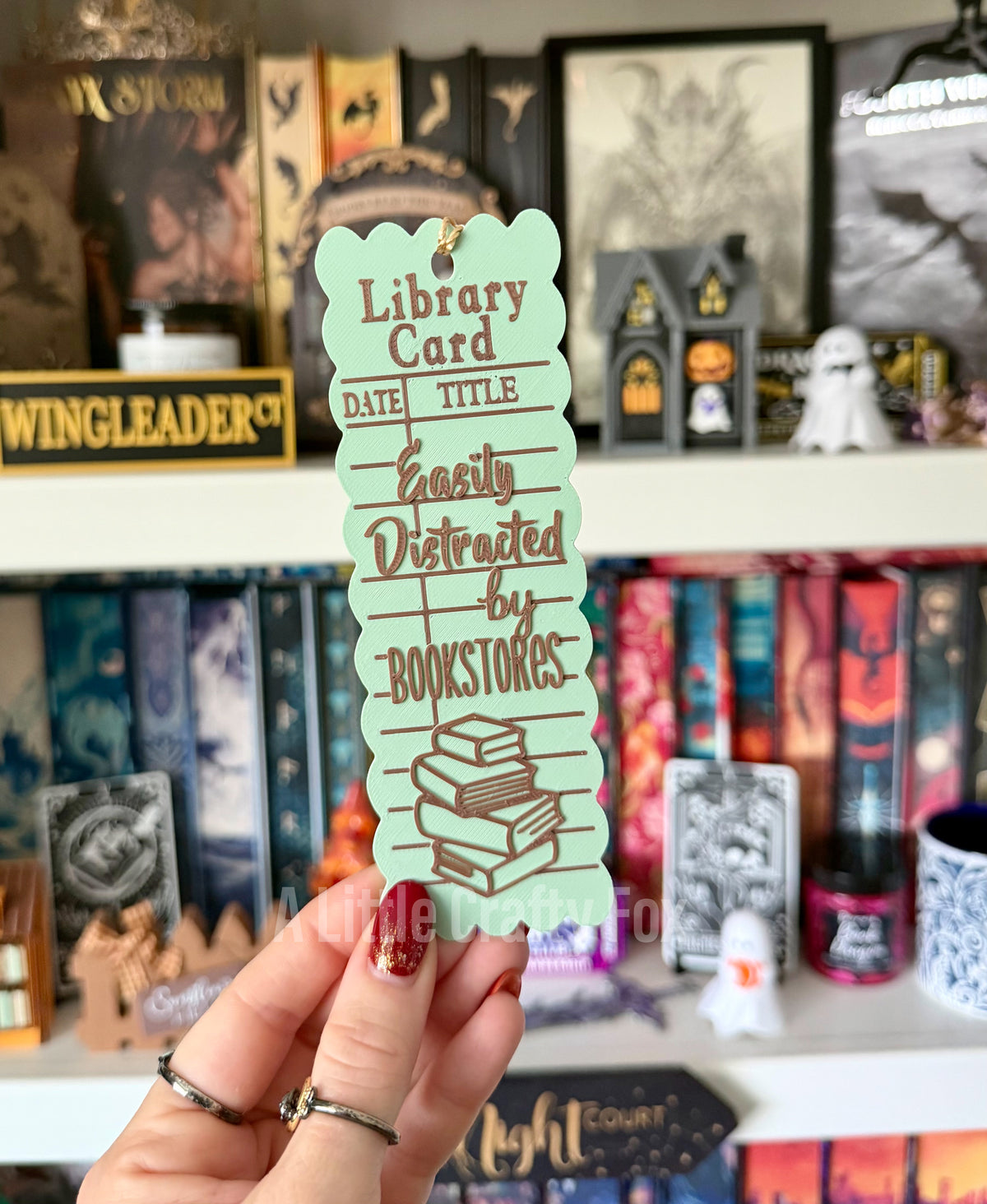 Vintage Library Card 3D Printed Bookmark Collection