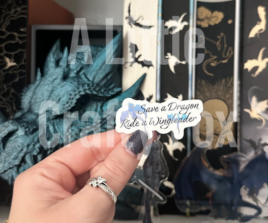 Save a Dragon Matte Sticker