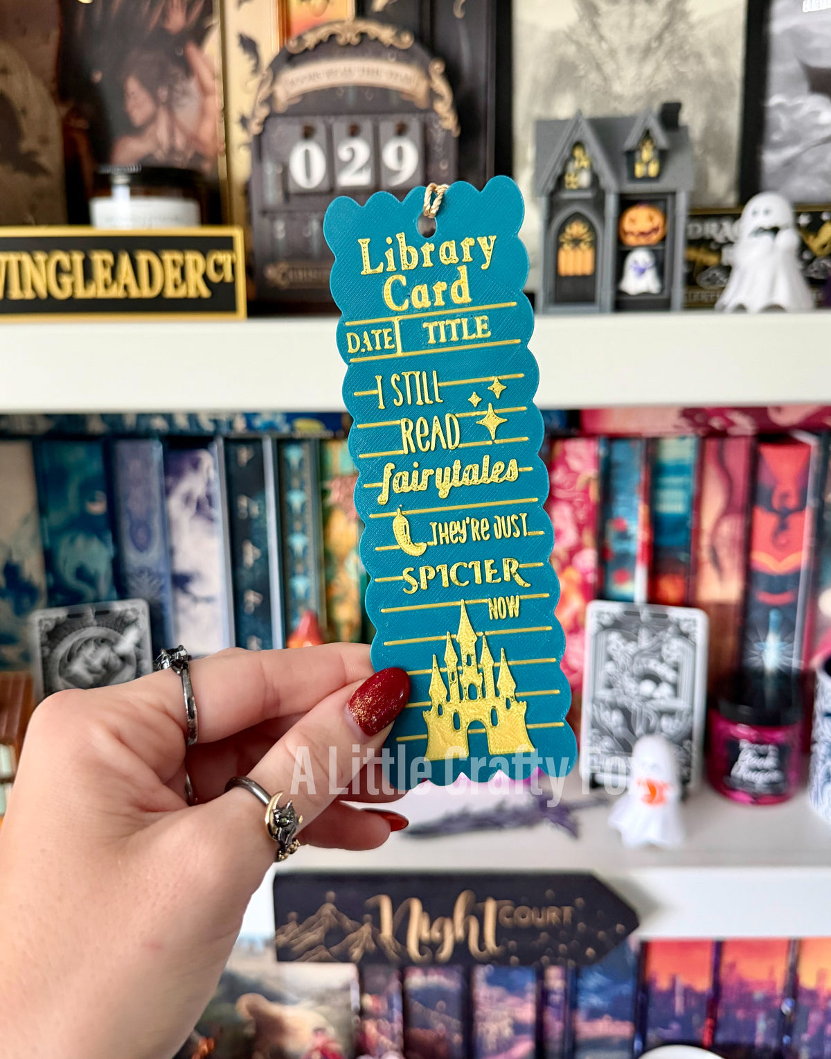 Vintage Library Card 3D Printed Bookmark Collection