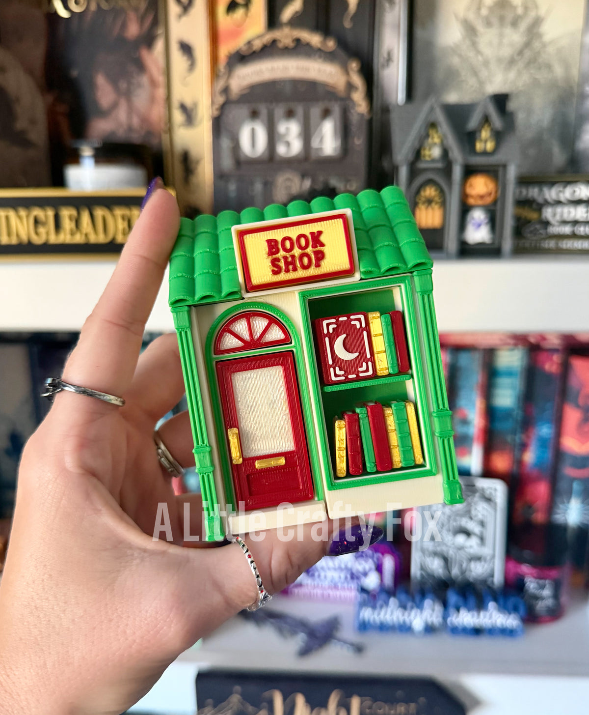 Winter Holiday Miniature Book Shop 3D Printed Fidget Clickers