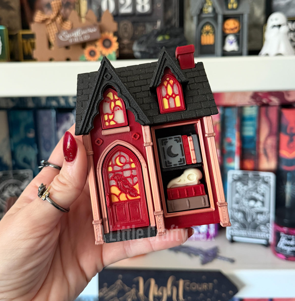 Haunted House Glow in the Dark Shelf Decor 3D Printed Fidget Clicker Collection