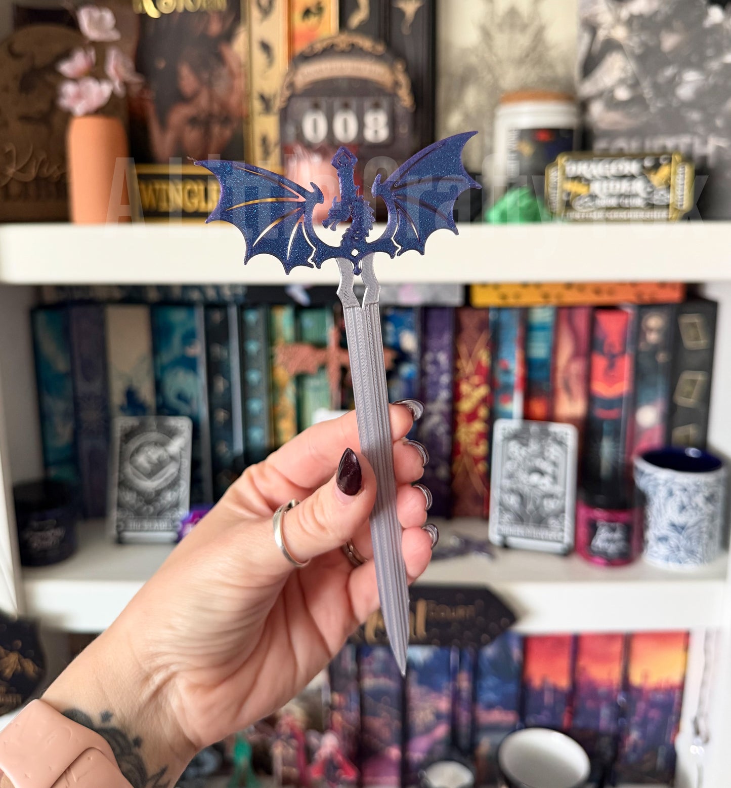 Dragon Dagger 3D Printed Bookmark