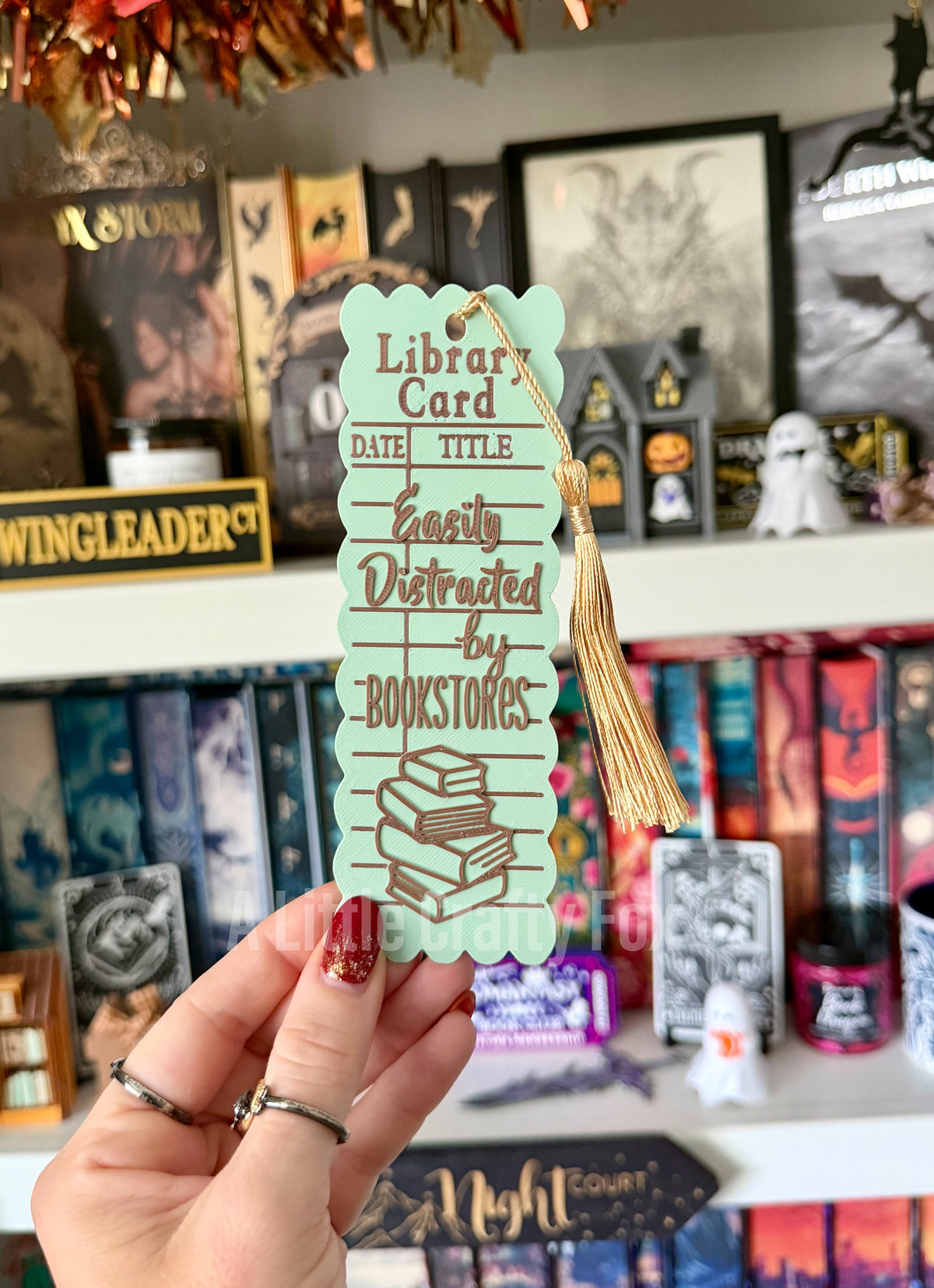 Vintage Library Card 3D Printed Bookmark Collection