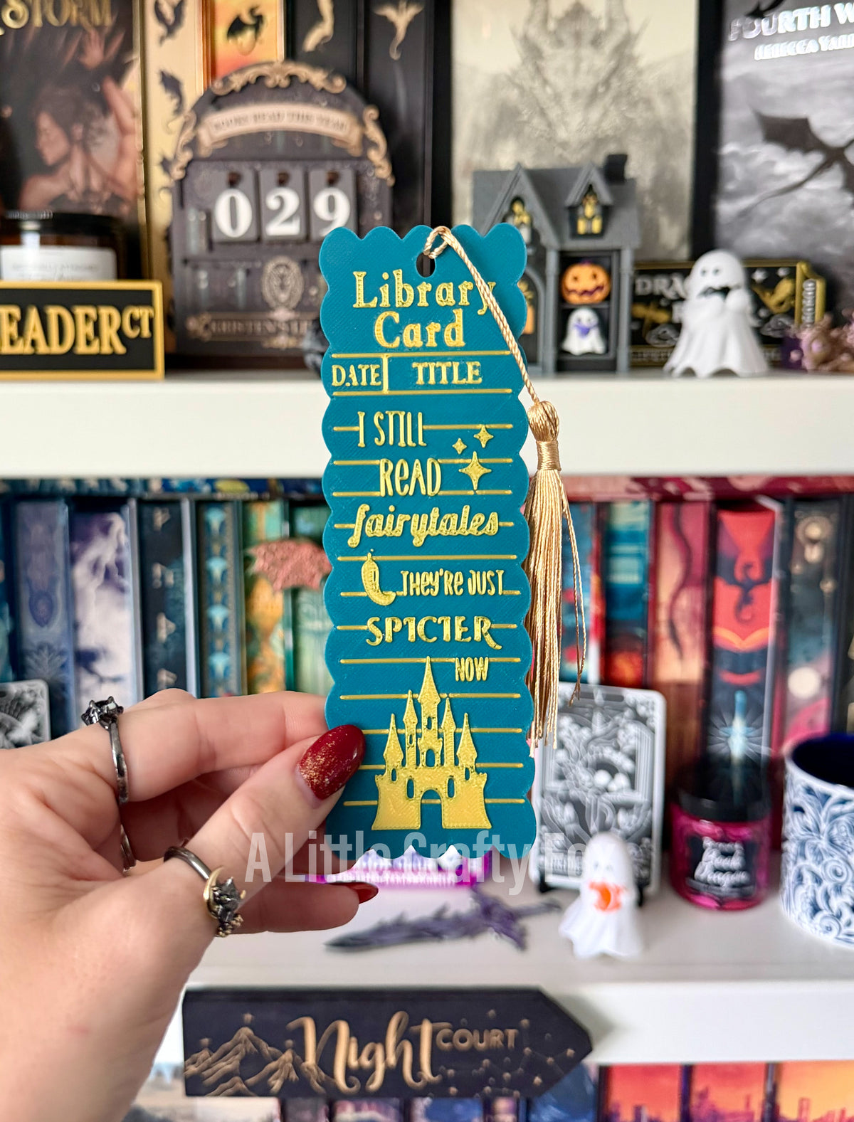 Vintage Library Card 3D Printed Bookmark Collection