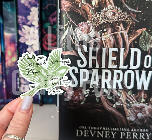 Never Forget Odessa and Ransom Shield of Sparrows Inspired Matte Sticker