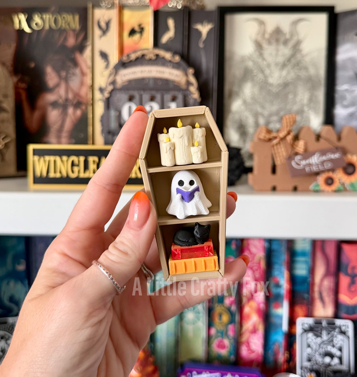 Autumn Harvest Bookshelf Fidget Clicker