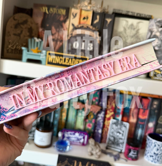 In My Romantasy Era Book Edge 3D Printed Bookmark l