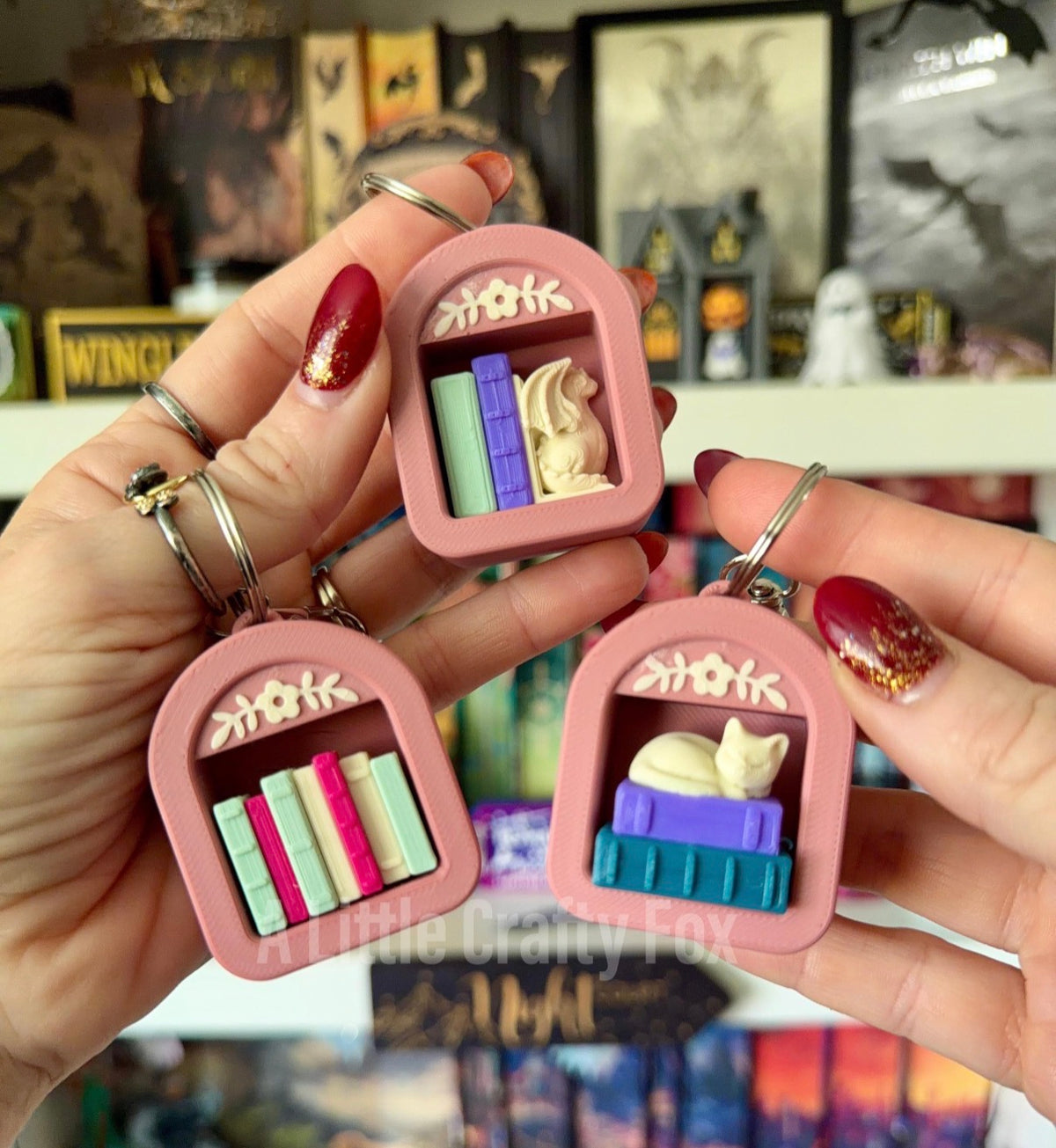 Cozy Romance Inspired Fidget Clicker Keychain Collection