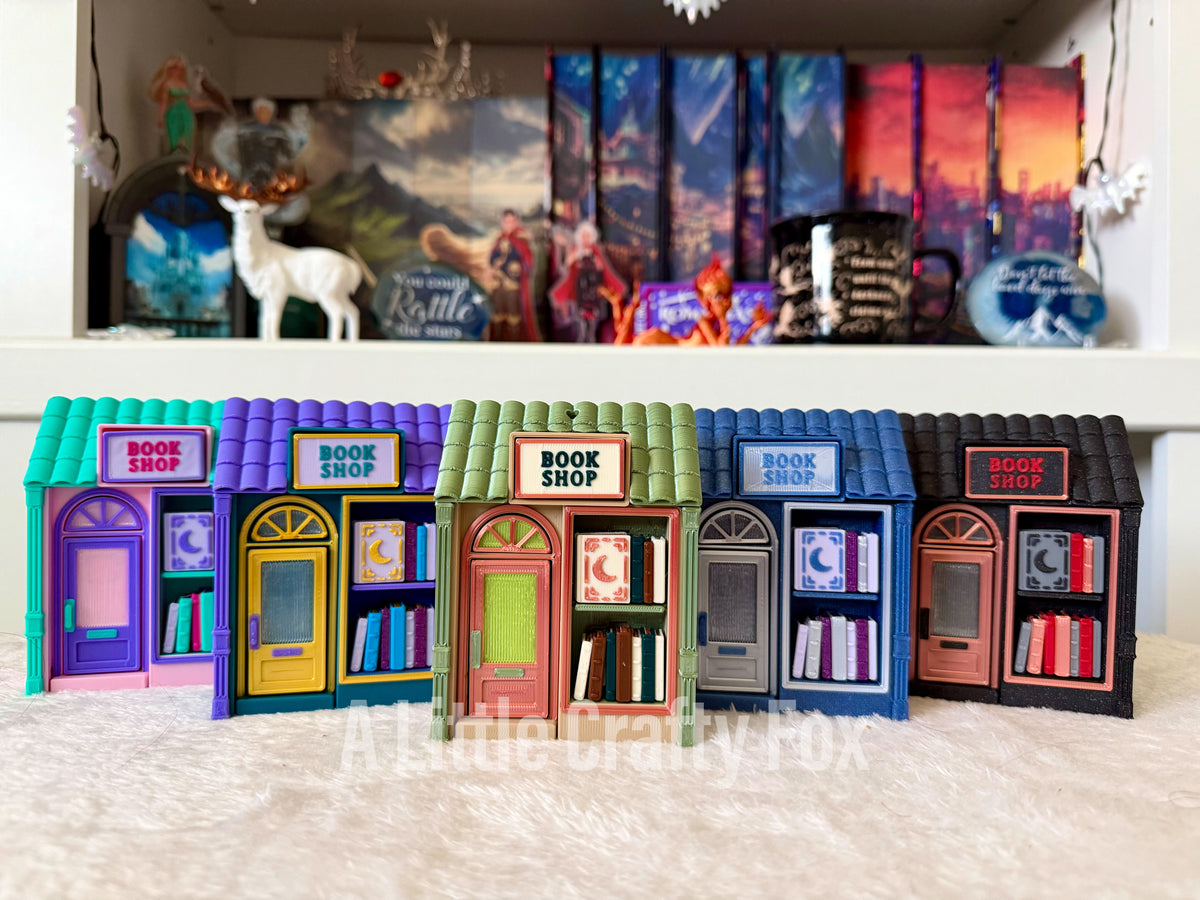 Miniature Book Shop 3D Printed Fidget Clicker Collection
