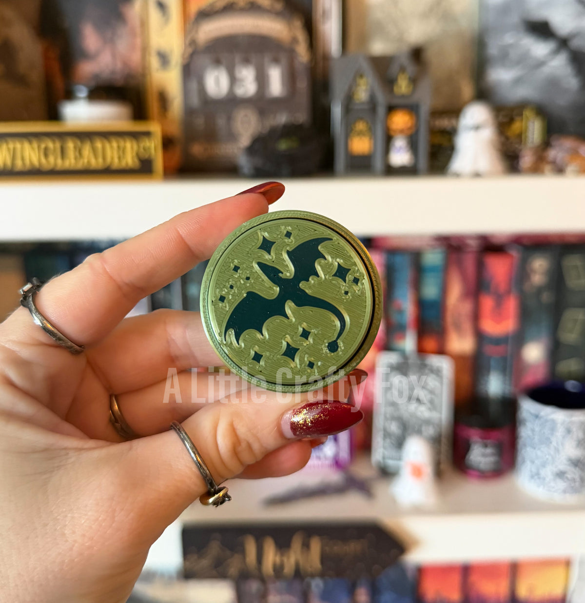 Starry Dragon Fidget Clicker Keychain