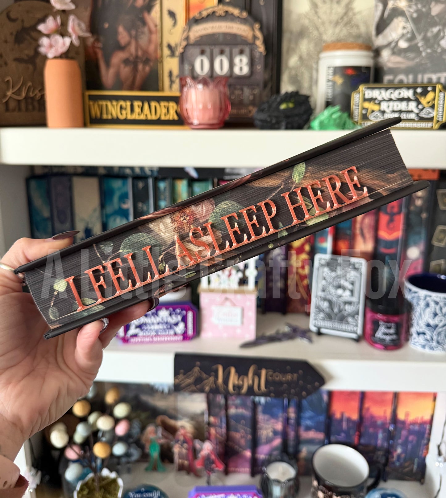 I Fell Asleep While Reading Book Edge 3D Printed Bookmark