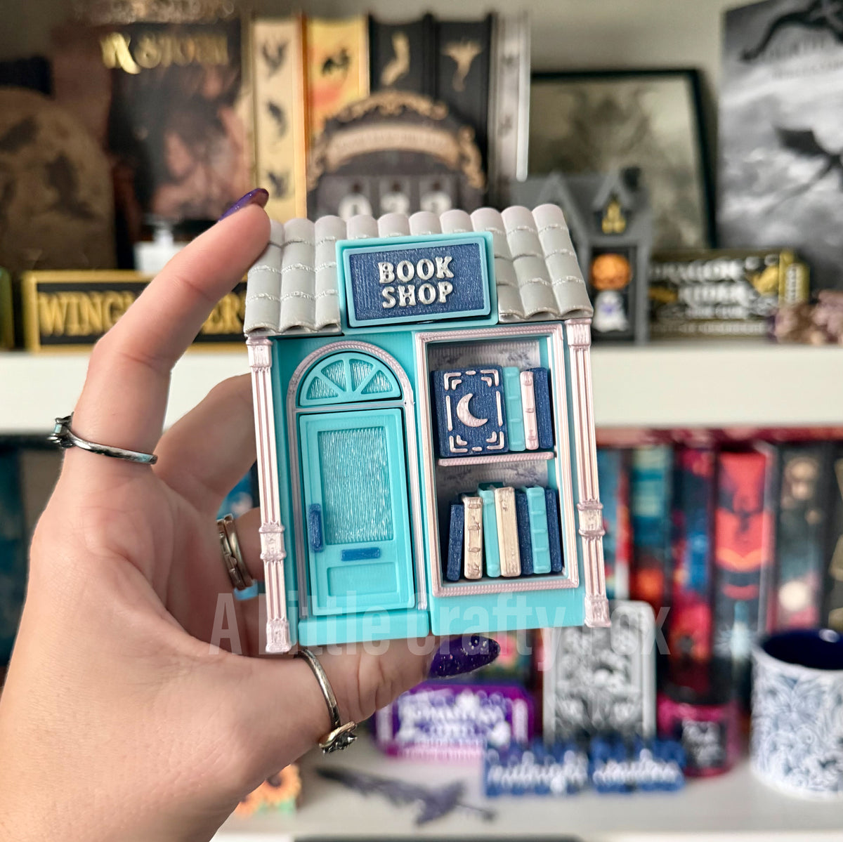 Winter Holiday Miniature Book Shop 3D Printed Fidget Clickers