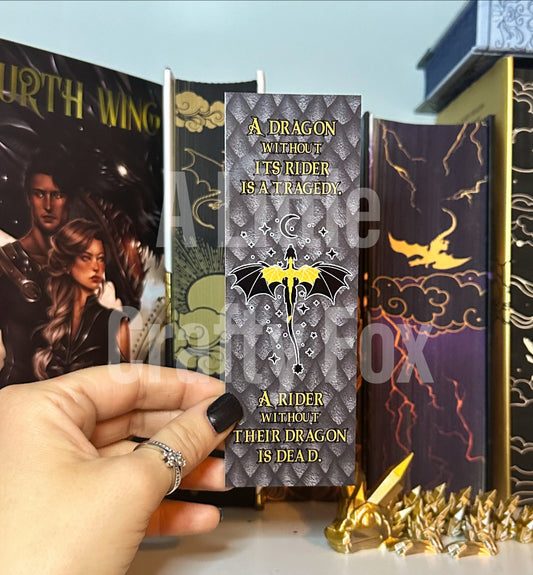 A Dragon Without It's Rider is a Tragedy Bookmark