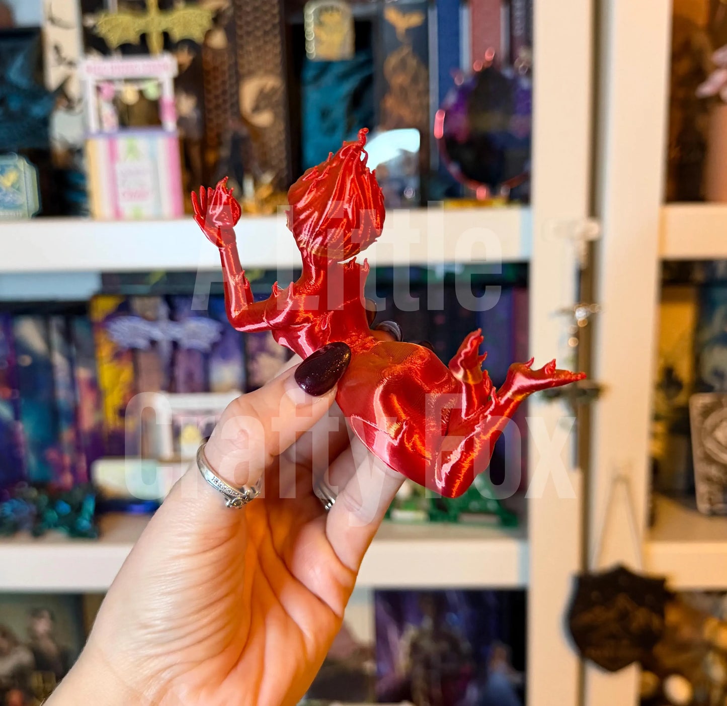 Fire Sprite Bookshelf Decor- Full and Mini Version